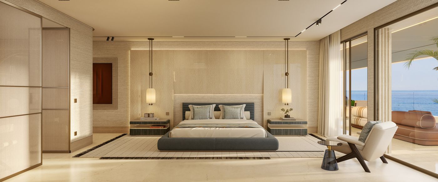 The master bedroom